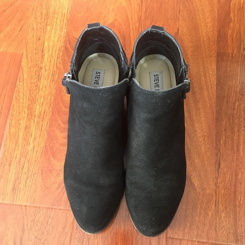 Black Steve Madden Booties.